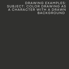 Load and play video in Gallery viewer, Color Portrait as a Character (with a full drawn background)